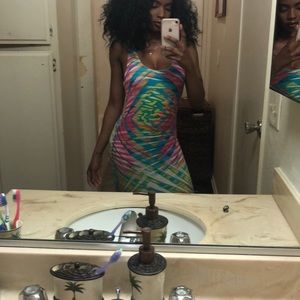 Colorful BeBe Maxi Dress